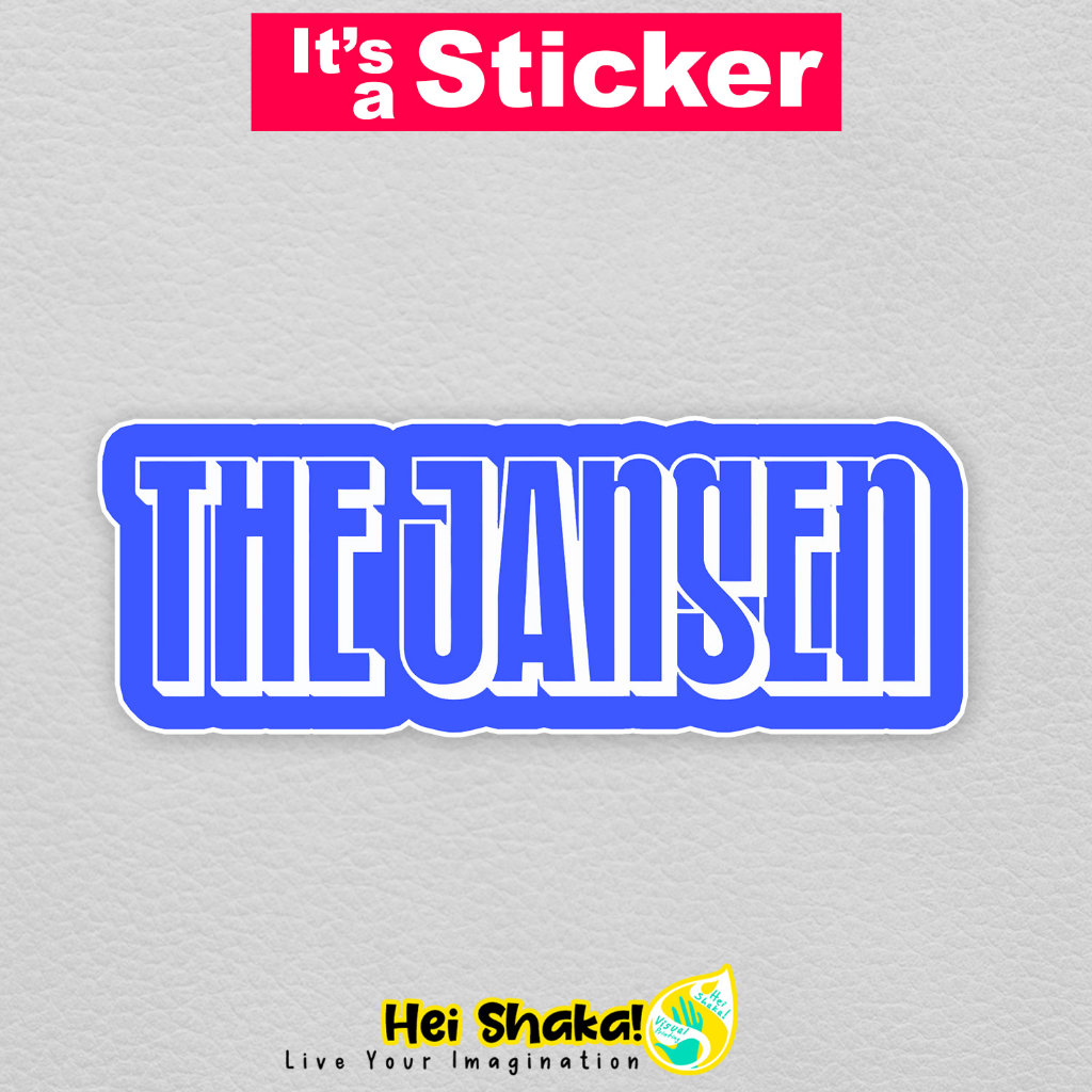 

Stiker The Jansen Sticker Indie Musik Bahan Vinyl Anti Air