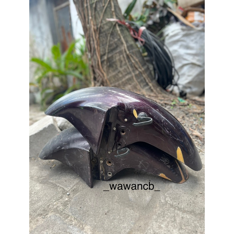 Slebor depan ninja Viktor Victor original Thailand copotan bahan Gading