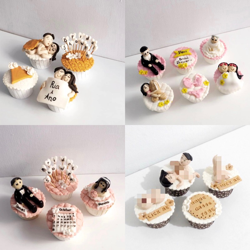 BRIDAL SHOWER CUPCAKES CAKE BRIDAL SHOWER KUE ULANG TAHUN CUSTOM CAKE ENAK PROSES CEPAT CAKE JAKARTA