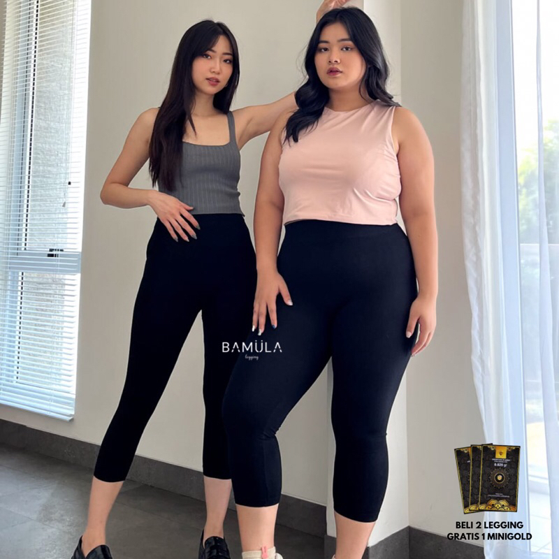 Bamula Legging Import 7/8 Tebal High Waist Jumbo