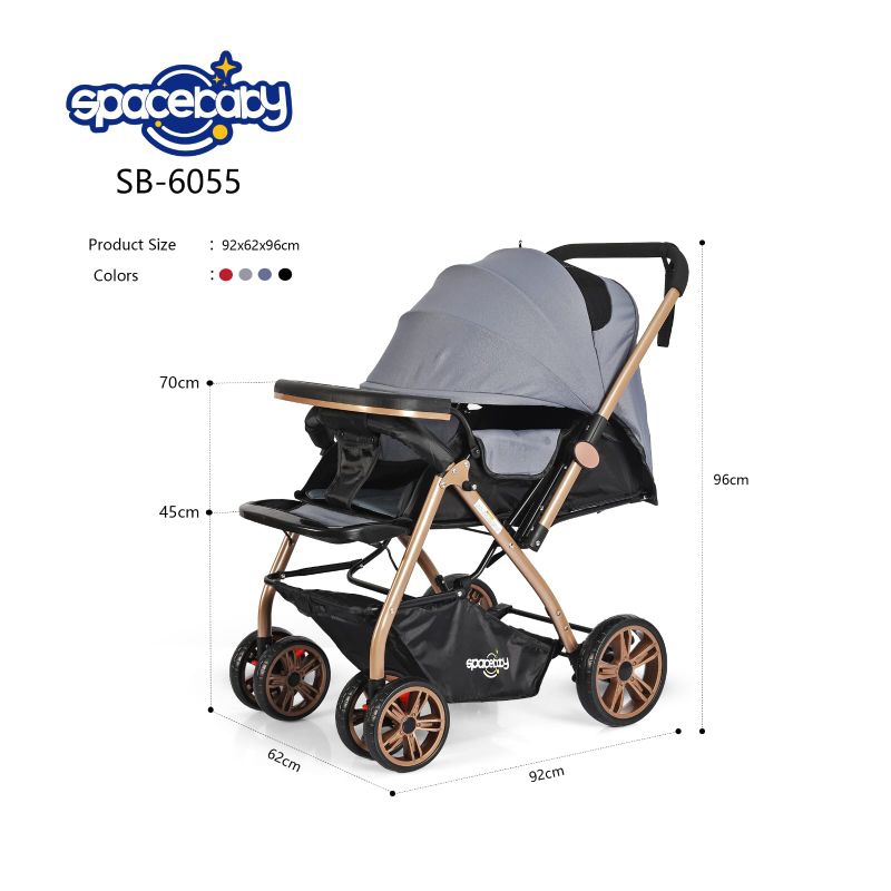 STROLLER SPACE BABY SB 6055 KERETA DORONG BAYI BISA HADAP DEPAN BELAKANG