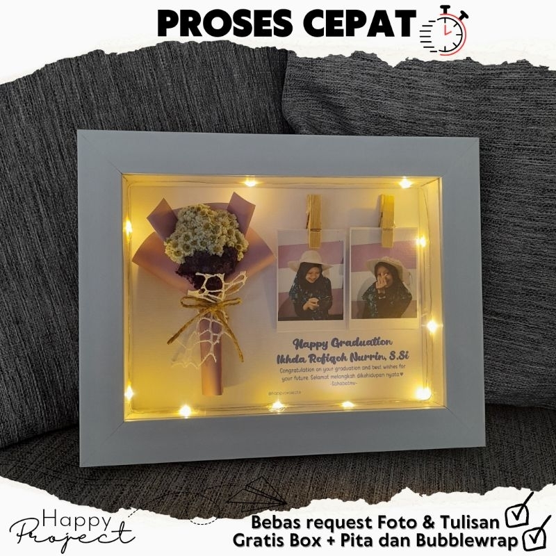3D FRAME | KADO UNIK | KADO WEDDING GRADUATION ANNIVERSARY