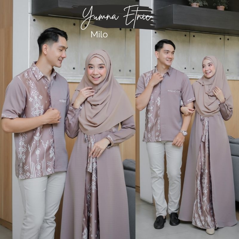 Baju Muslim Couple Yumna Etnic Jumbo
