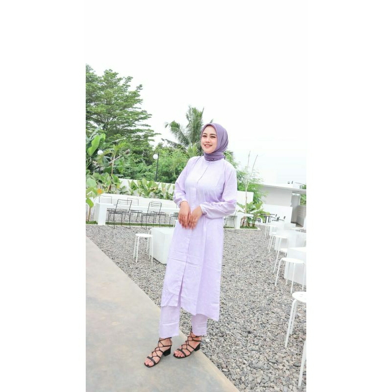Setelan Tunik Mango / Baju Atasan Bawahan Wanita / oneset tunik mango