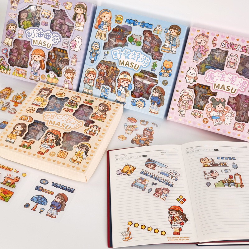 

Stiker Masu Mochi 100 Lembar Sticker Lucu Viral Aesthetic