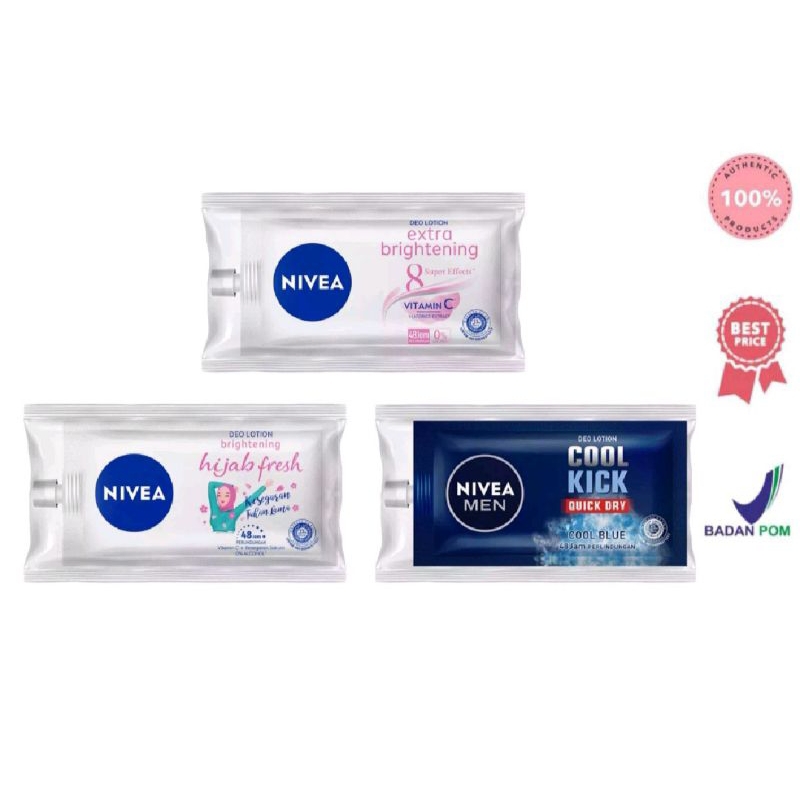 Nivea Deo Lotion Sachet / Nivea Deodorant Lotion / Nivea Deodorant Lotion Sachet 9ml / Harga per ren