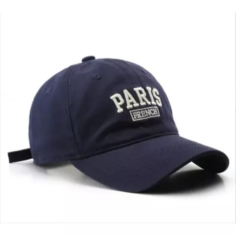 Topi Pria dan Wanita Cap Hat Cotton Material Bordir PARIS Baseball Cap Unisex New Model 2023