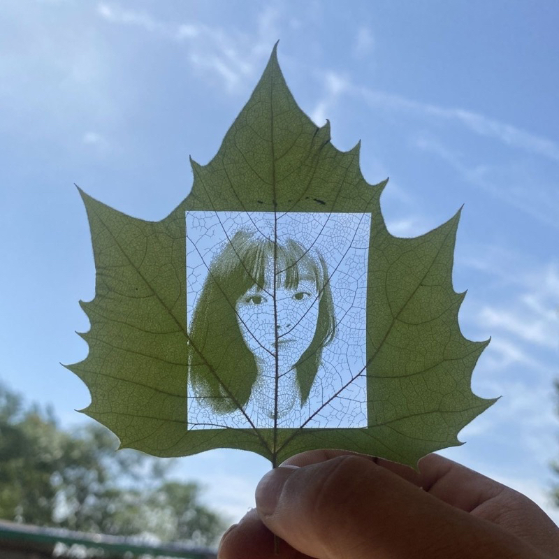 CETAK FOTO DAUN CUSTOME FOTO DIY DAUN