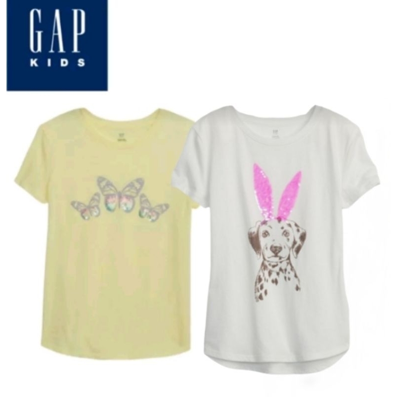 G@p kids t-shirts flip sequins