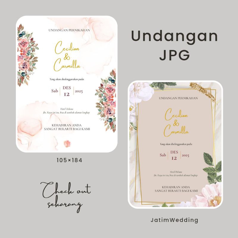 Undangan Digital JPG Premium