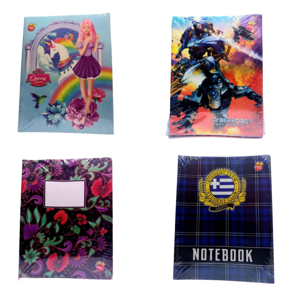 

Buku Tulis Paperstar isi 38 Lembar Motif Pria, Wanita, Netral Batik, dan Netral Kotak (1 Pak = 10 Buku)