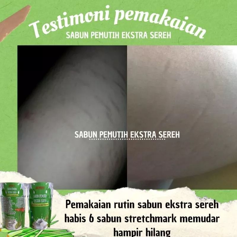 Sabun pemutih exstra sereh original 100%