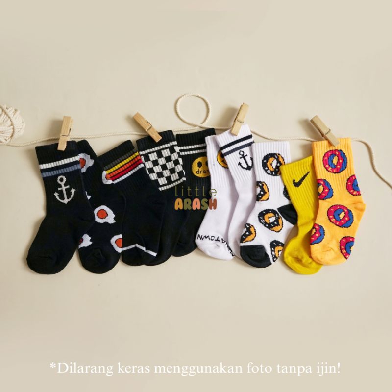 Little Arash | SEAN SOCKS Batch 3 | Kaos kaki anak oldschool