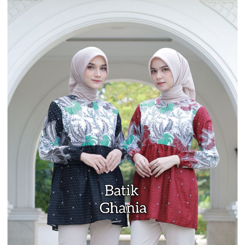 Batik wanita modern Baju batik wanita resleting depan Batik couple by batik ghania