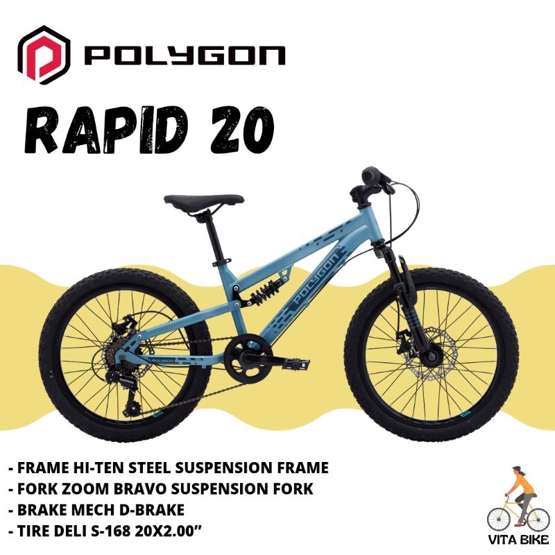 Sepeda MTB Anak Sepeda Gunung Polygon Rapid 20
