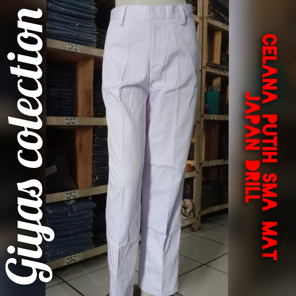 CELANA PANJANG SMA CELANA SERAGAM SEKOLAH SMA PUTIH  SERAGAM SEKOLAH SMA