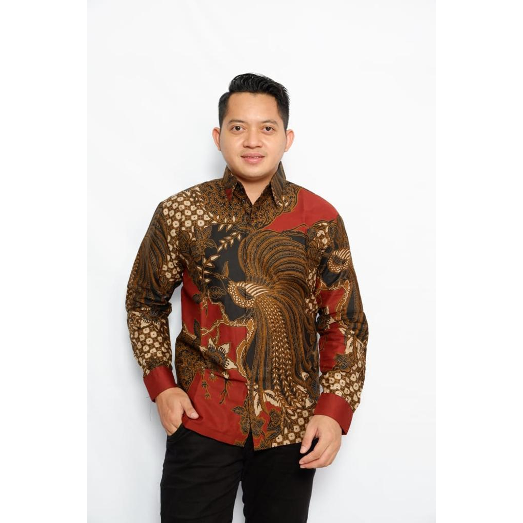 CENDRAWASIH MERAH BATIKSOLOAMANAH KEMEJA BATIK PRIA LENGAN PANJANG PENDEK LAPIS FURING PREMIUM KATUN HALUS WISANGGENI SM DEWO PARANG DURI PARI SEIKET JIWAMUDA PANJI LESMONO PRASTOWO COKLAT CENDRAWASIH KUNING IJO NAVY BIRU SM DEWA WANGSA DEWAWANGSA UNGU