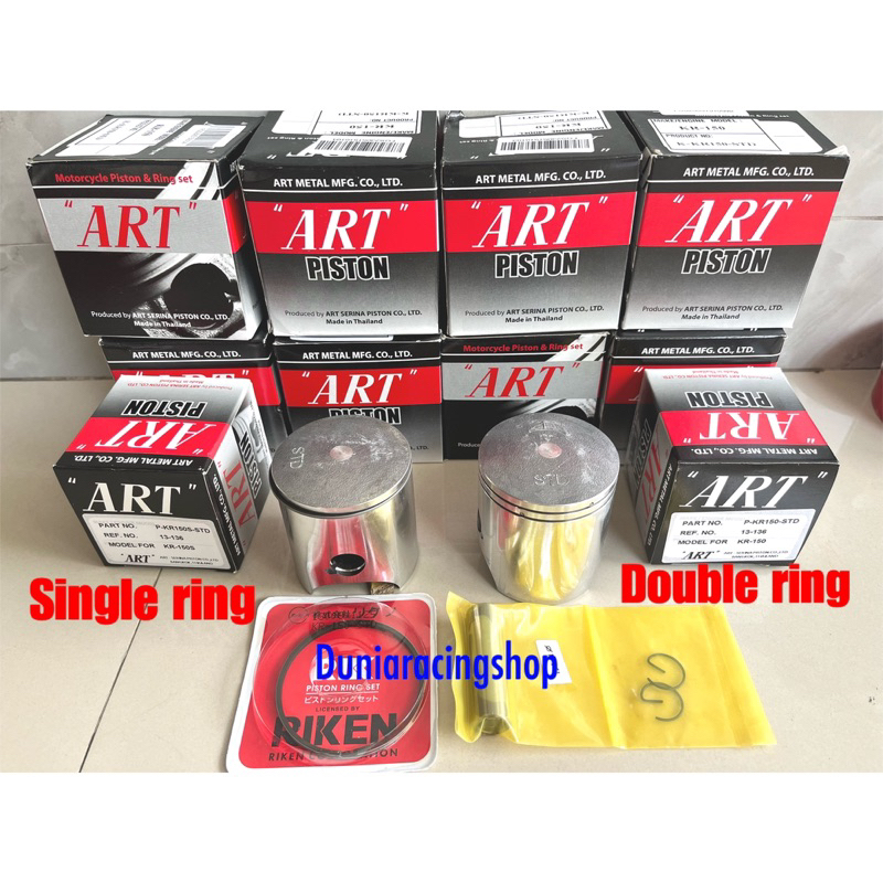 Piston ART Seher ART Ninja R Ninja RR Standar 59MM 59 MM Pin 15 Single ring dan Double ring ART Thailand Original