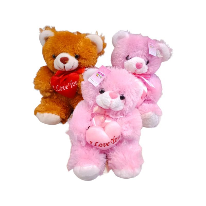 BONEKA BEAR I LOVE YOU SZ M &amp; SZ L