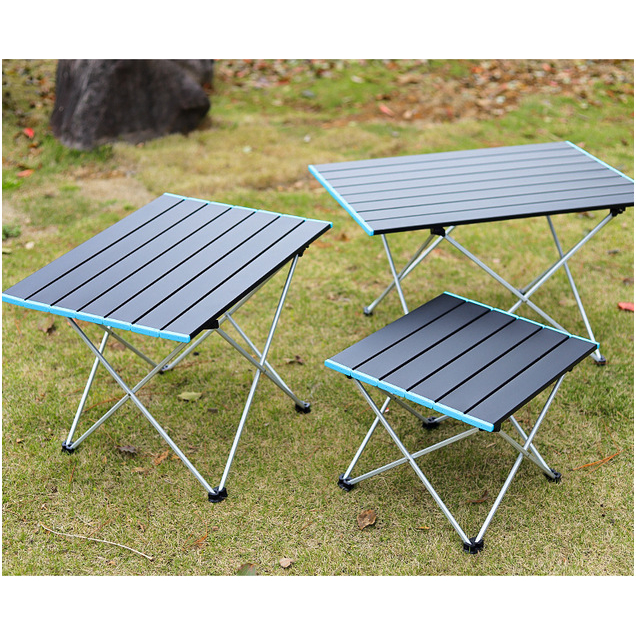 Meja Lipat Piknik Foldable Portable Aluminium/Meja Berkemah Piknik Luar Ruangan