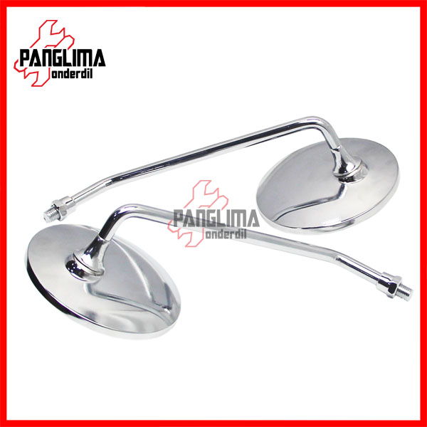 Spion-Variasi Model Vespa Scoopy Bisa Untuk Semua Jenis Motor Honda Drat Kanan Sepion Kaca Cermin Mirror Bulat Kiri Kanan Panjang Besi Set