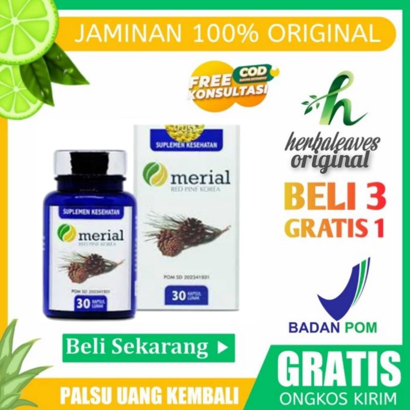 merial red pine korea 100% original suplemen memelihara kesehatan