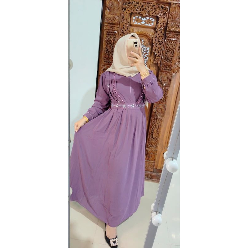 gamis ceruty babydol ❤️hinata fashion ❤️