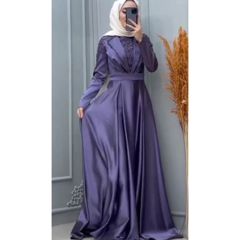 gaun pesta turki glamour