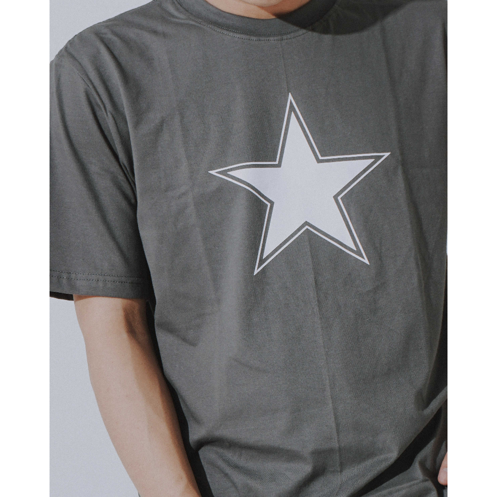 T-SHIRT | STAR | DARK GREY | YIKESALLDAY