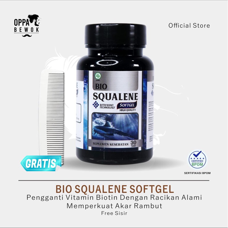 BIOTIN 7.500 Mcg PENUMBUH RAMBUT DAN BREWOK Jambang Alis Kumis