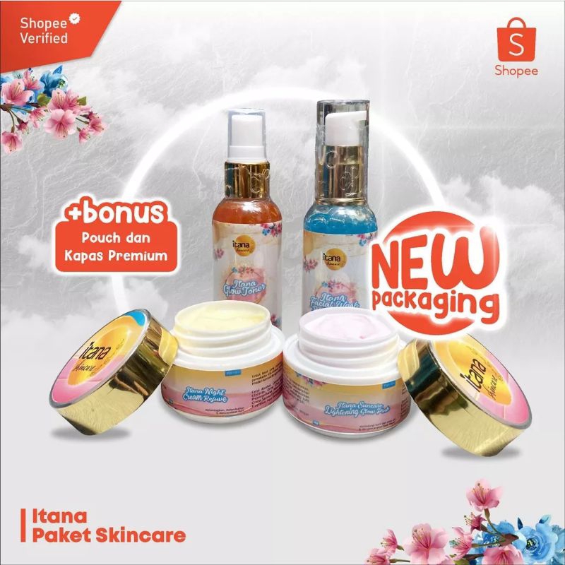 ITANA PAKET SKINCARE LENGKAP BPOM SERIES