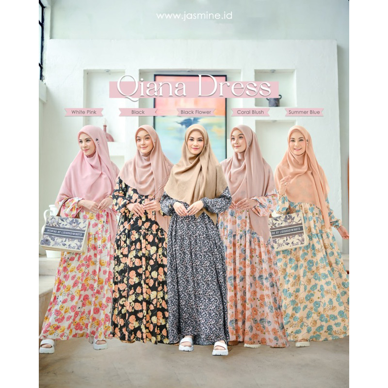 Qiana Dress Gamis Daily Rayon by Jasmine