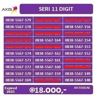 NOMOR CANTIK AXIS 11 DIGIT