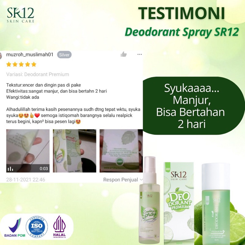 deodorant spray sr12 premium