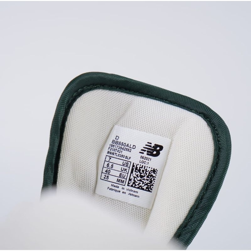 Sepatu New Balance 550 AM White Green