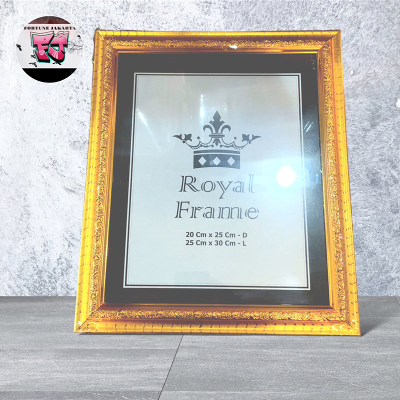 Bingkai Foto 12R Ukir Hitam Polos Frame Foto 25x35