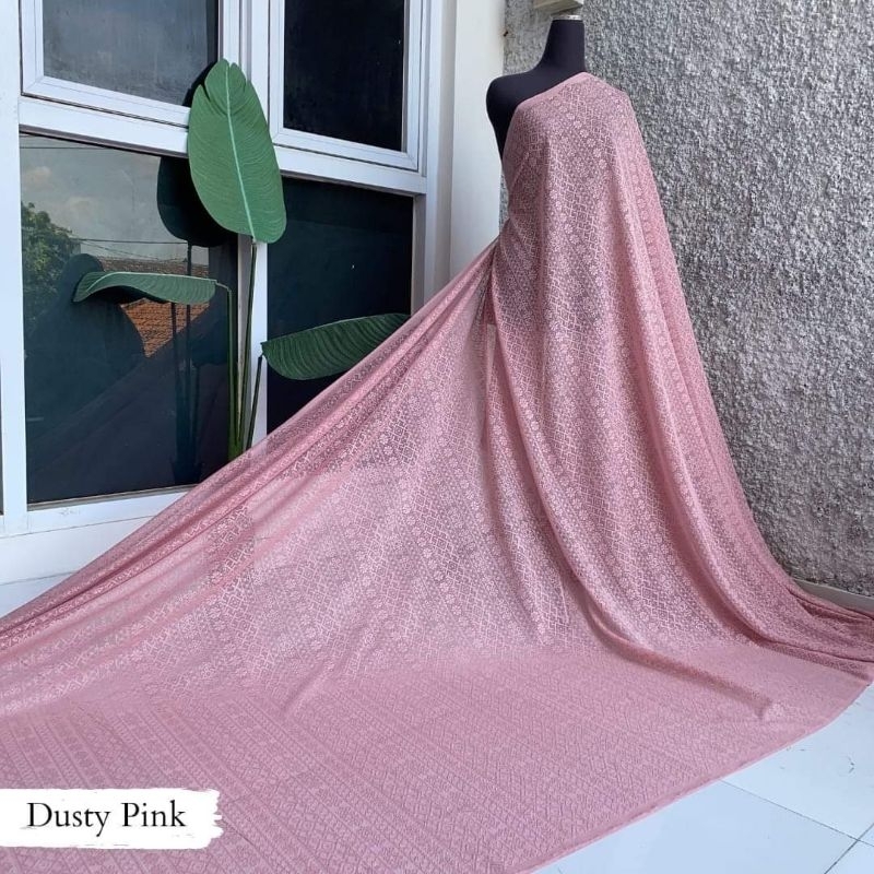 [ TERMURAH ] Kain Brokat Lace Vintage / Kain Brukat Salur / Kain Brukat Murah