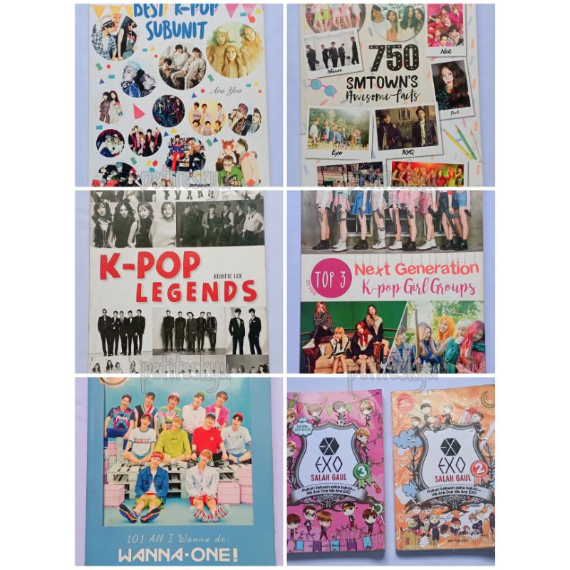 [ready] buku preloved/bekas/lama original murah kpop edition (best k-pop subunit, 750 smtown's aweso