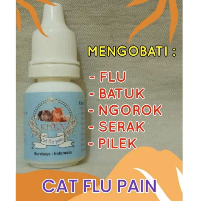 obat kucing sakit pilek, flu dan batuk