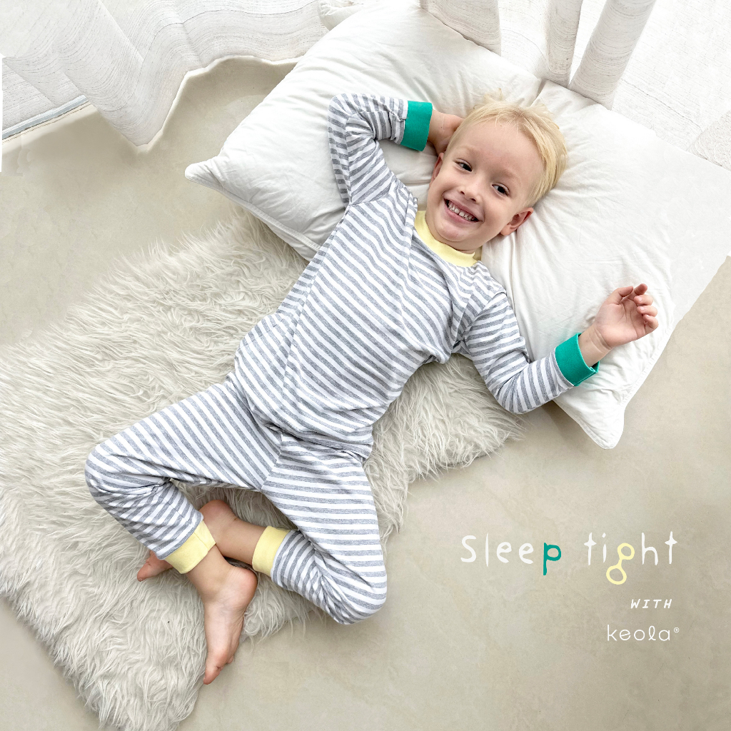 T24 - Keola Setelan Piyama Sleep Tight Stripe Series / Setelan Piyama Anak Kasual Premium Baju Tidur Anak