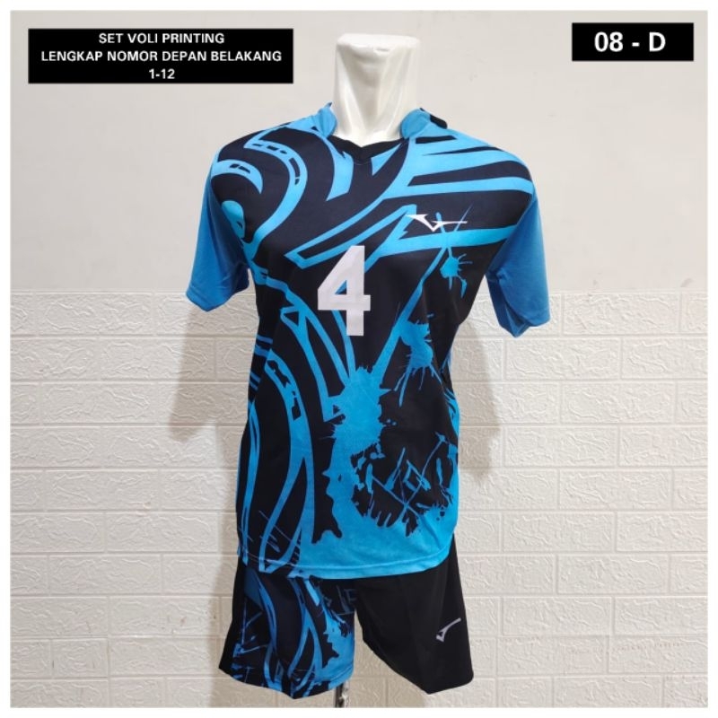 Grosir set kostim voli setelan baju voli isi 12