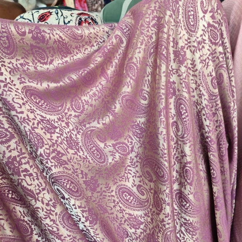 kaim Jaguar motif embos - bahan jaguar silk premium - kain jaguar