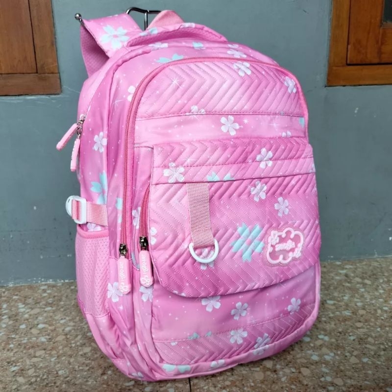 tas ransel backpack remaja sekolah kuliah perempuan silvergirl