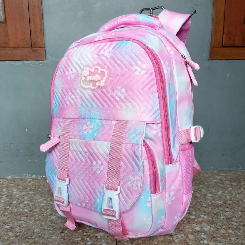 tas ransel backpack remaja sekolah kuliah perempuan silvergirl