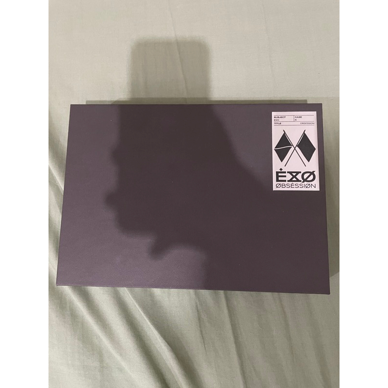 exo obsession album unsealed pc chen folded poster suho transparent card suho