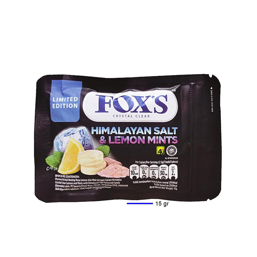 

Fox's himalayan salt & lemon mints 15 gram