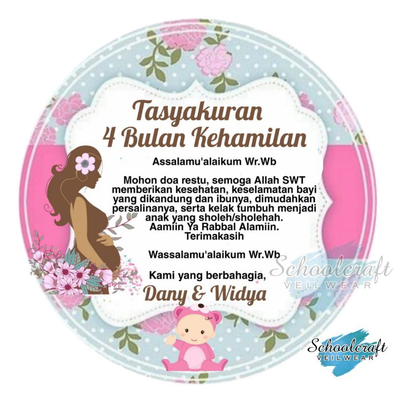 

STICKER TASYAKURAN 4 BULANAN/7 BULANAN KEHAMILAN