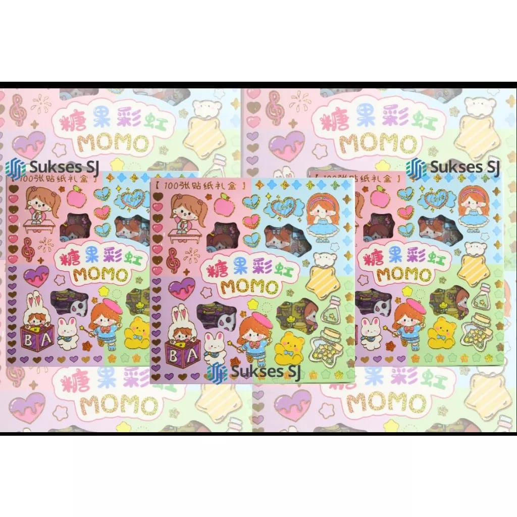 

10lembar STICKER MOMO STICKER DIY