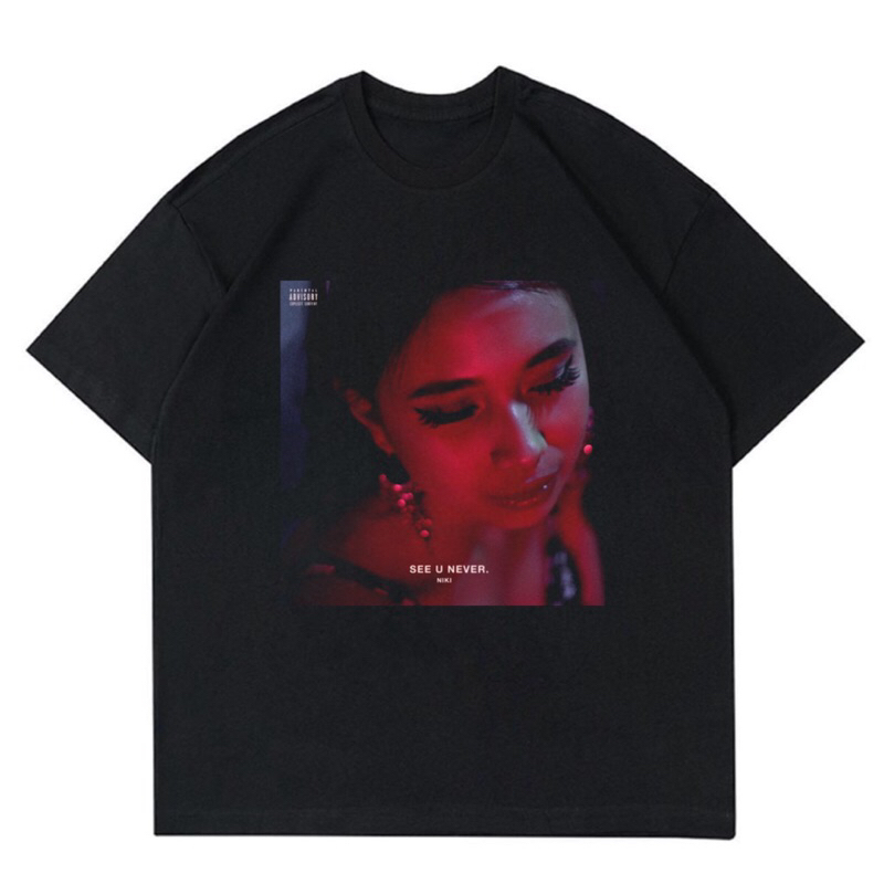 KAOS BAJU NIKI ZEFANYA - SEE U NEVER | T-SHIRT ALBUM MUSIC NIKI ZEFANYA VINTAGE | BAJU NIKI ZEFANYA 