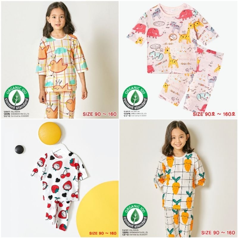 Piyama / Baju Tidur UNIFRIEND Setelan Anak Perempuan